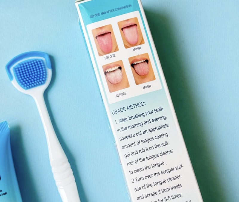 مسواک تمیز کننده زبان و خوشبو کننده دهان 