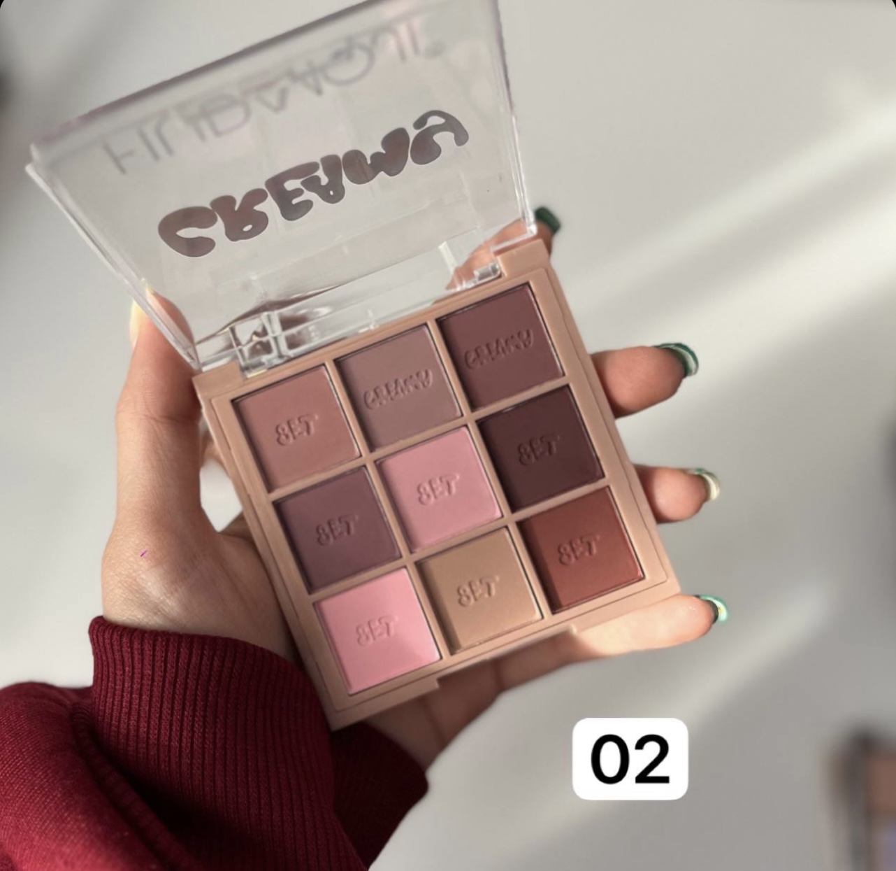 پالت سایه 9رنگ کرمی هداموجی