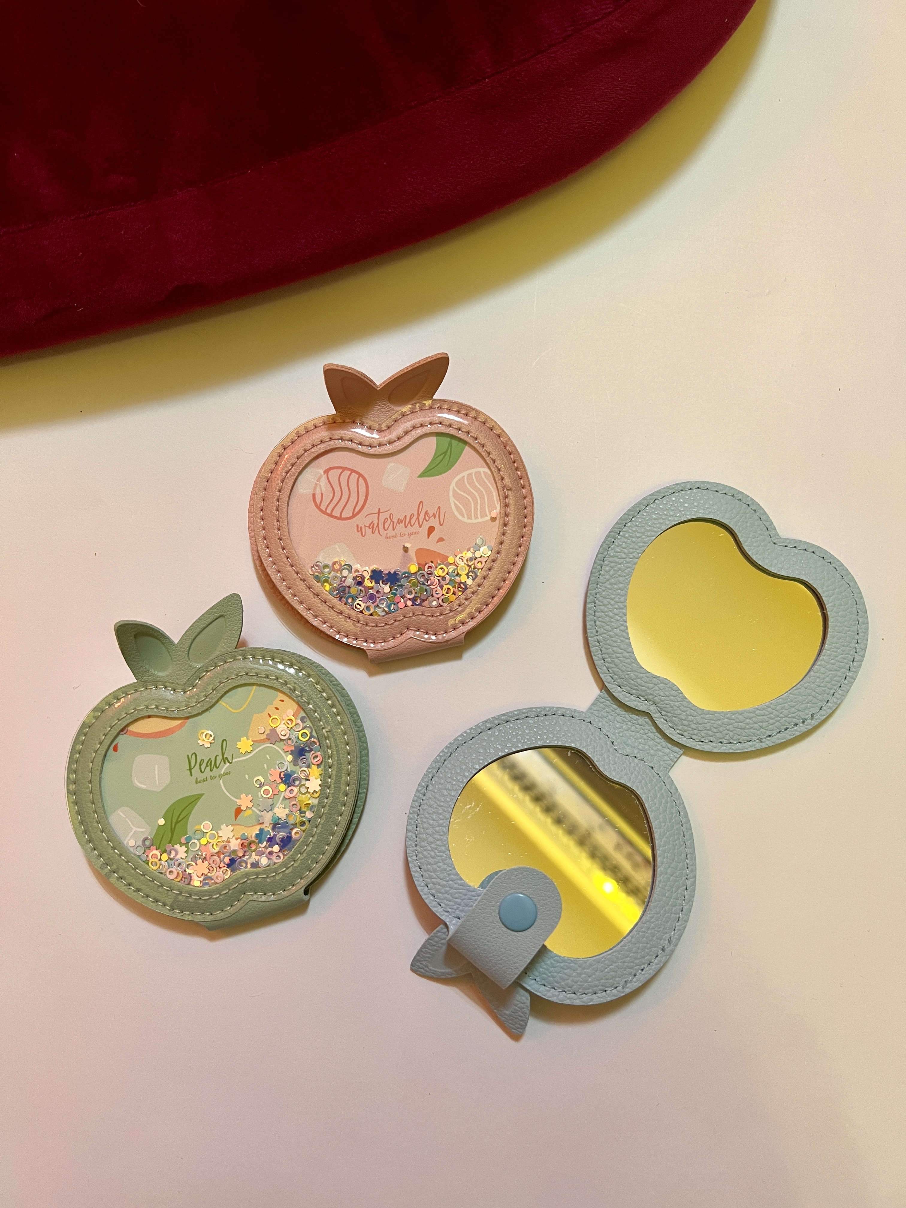 آینه جیبی پولکی