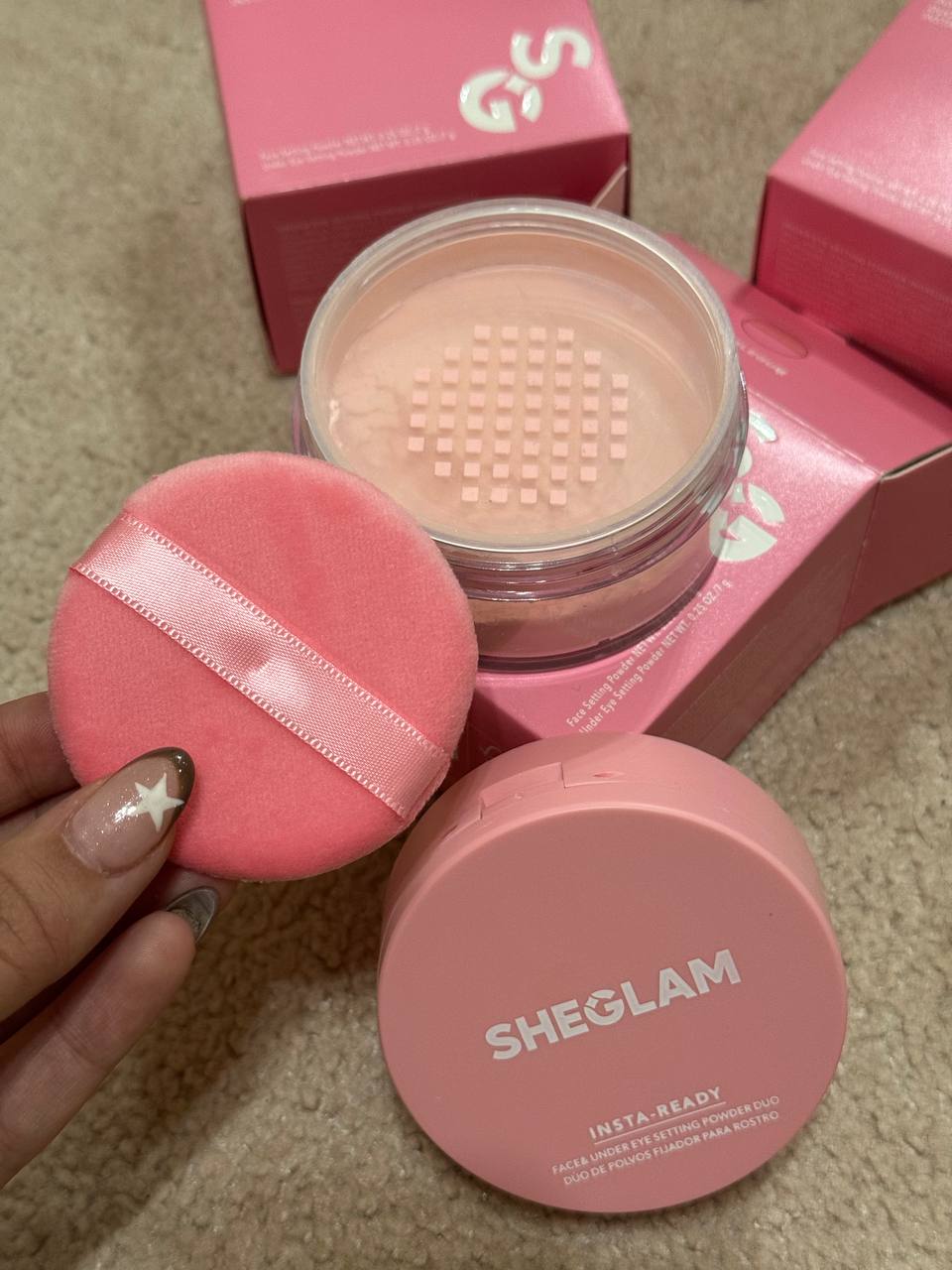 پودرفیکس شیگلم صورتی(مسترکوالیتی)