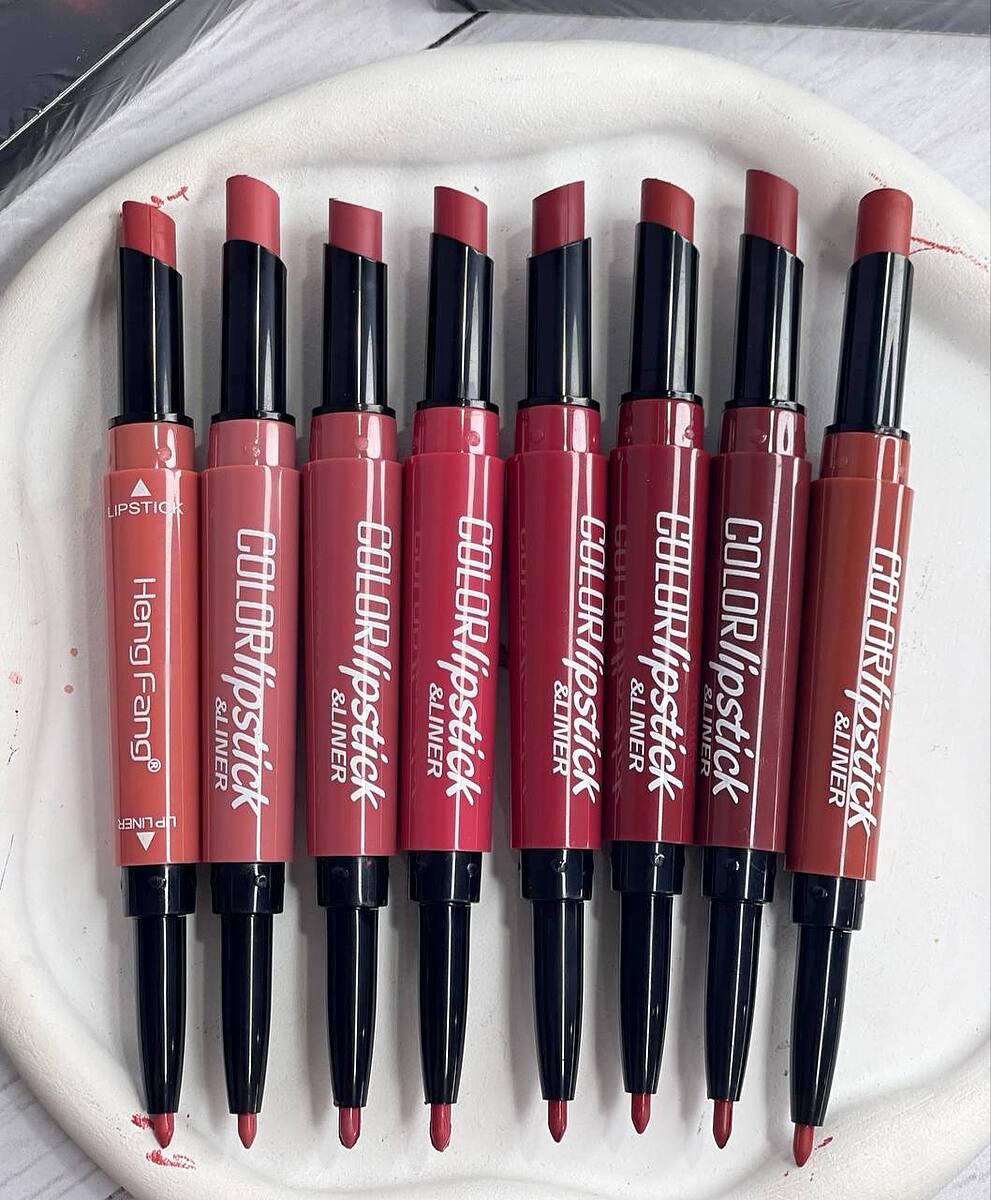  رژلب و خطلب 2 طرفه ۸تایی