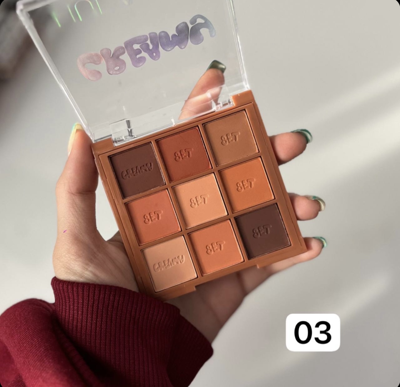 پالت سایه 9رنگ کرمی هداموجی