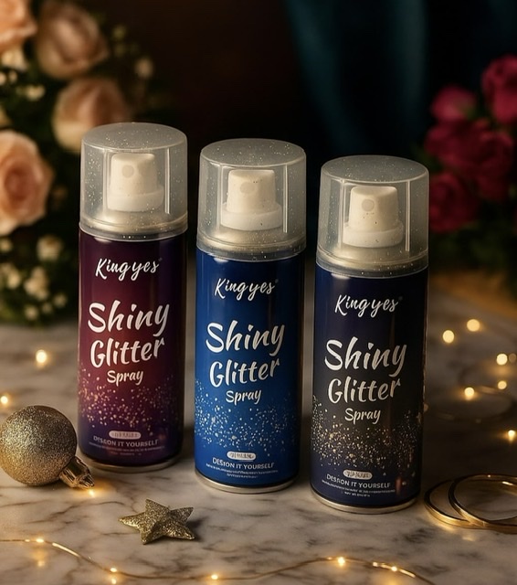 اسپری گلیتری مو و بدن ولباس