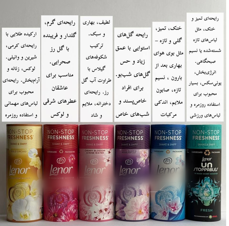 گرانول خوشبوکننده لنور بسته های۲۵گرمی