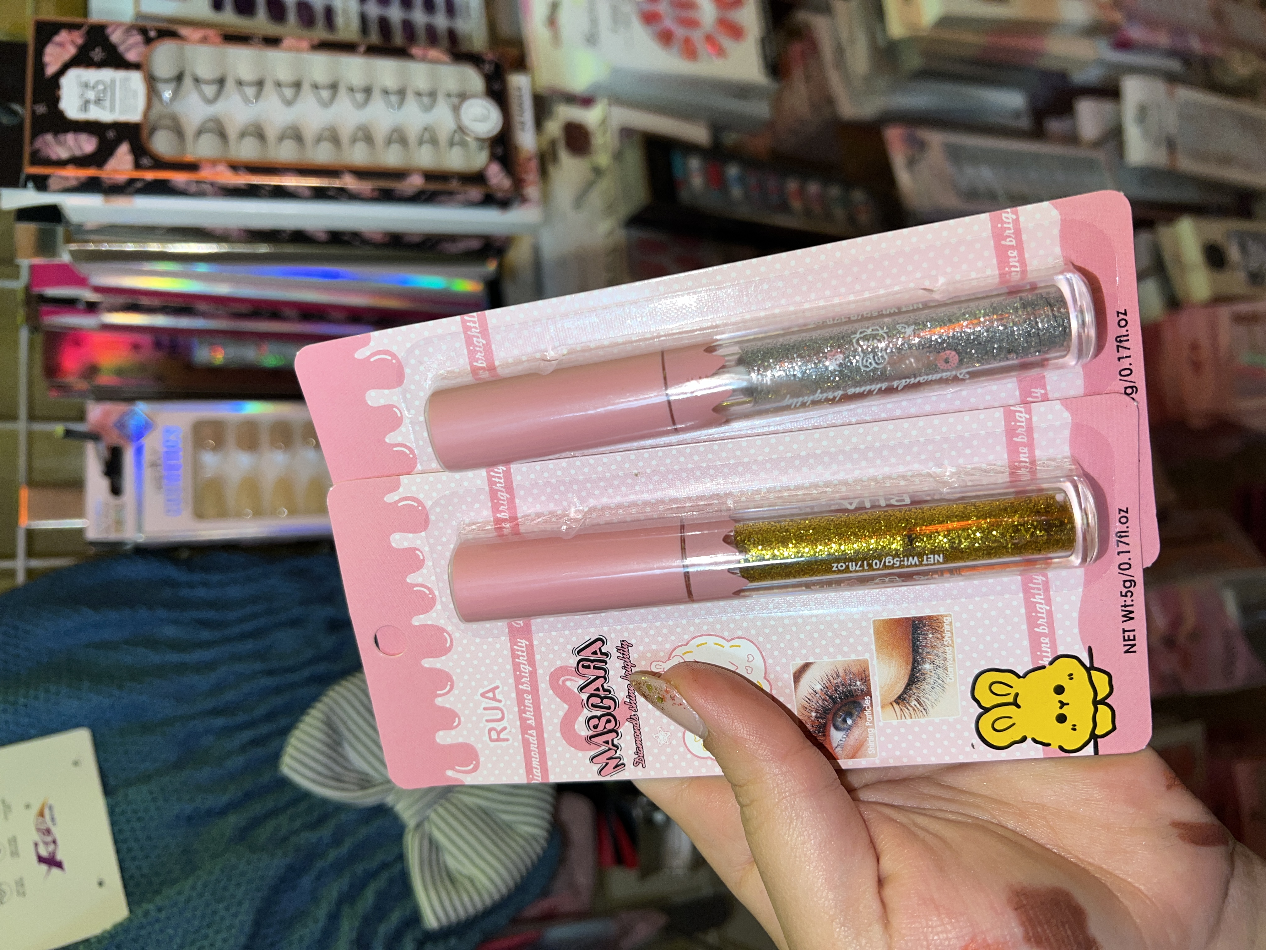 ریمل شاین نقره ای و طلایی