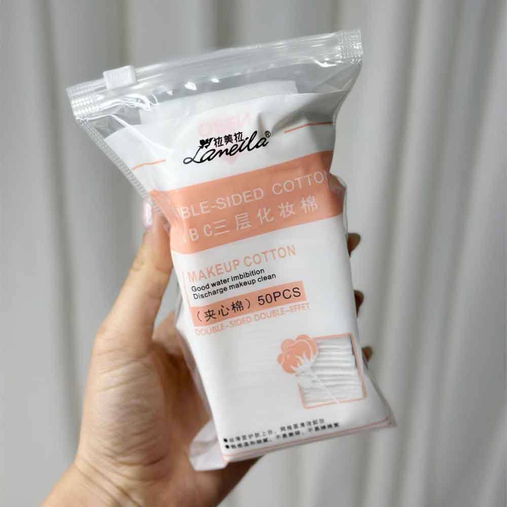 پد آرایش پاک کن کتان پنبه لطیف