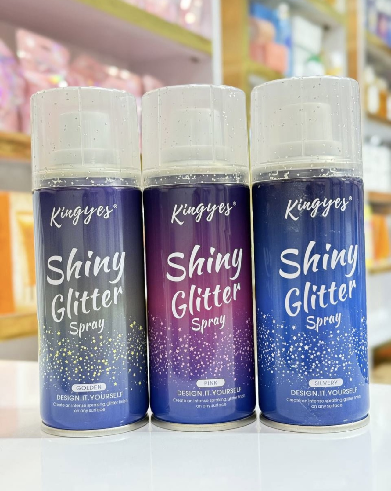 اسپری گلیتری مو و بدن ولباس